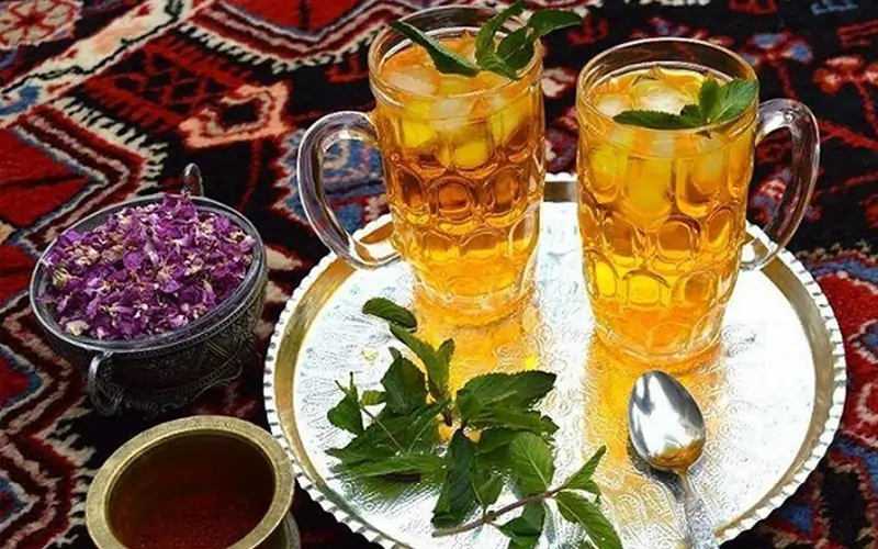 شربت زعفران و گلاب ۲